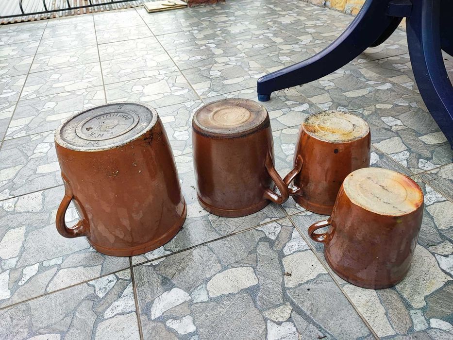 Stare gliniane garnki,garnek,Bochnia,cena za 1 szt