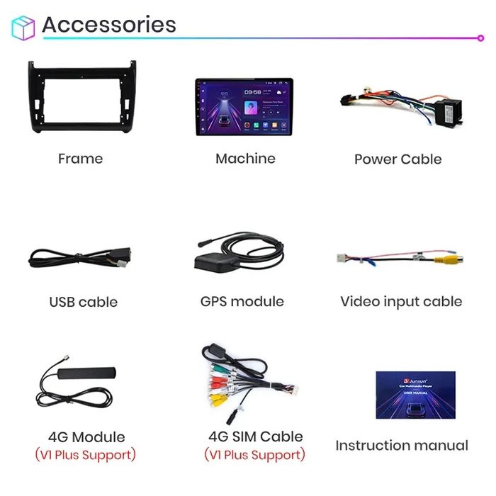 Rádio 9" android Volkswagen Polo 2008-20 Bluetooth WIFI GPS Novo