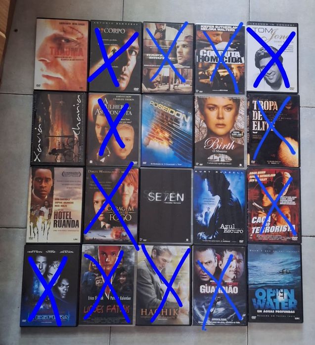Lote de filmes DVDs