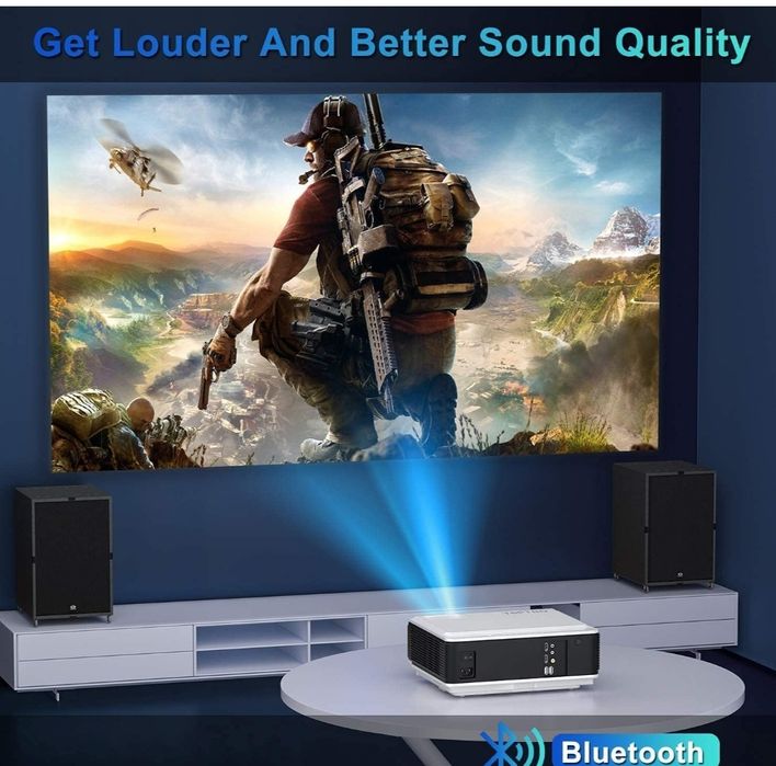 Проектор led  TOPTRO TR82 WiFi 5.0  Bluetooth  Full HD 1080P Підтримка