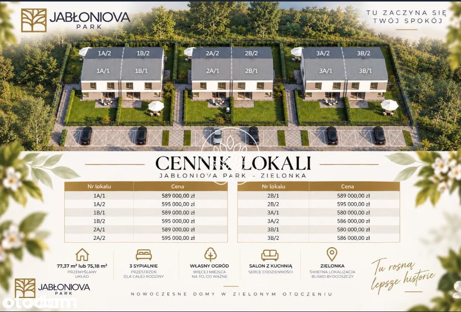 4 pokoje z ogrodem 170m² | Bez czynszu | 2 miejsca | 10 min Bydgoszcz