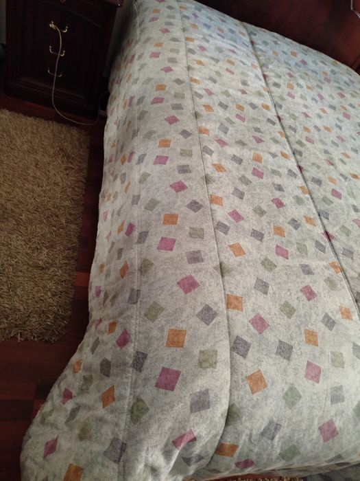 edredão de cama de casal reversível