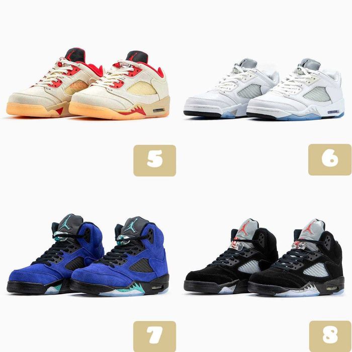 ‼️БЕЗ ПЕРЕДПЛАТИ Зручні Кросівки Air Jordan 5 / Jordan 6 | Унісекс | Розміри 36 - 47‼️