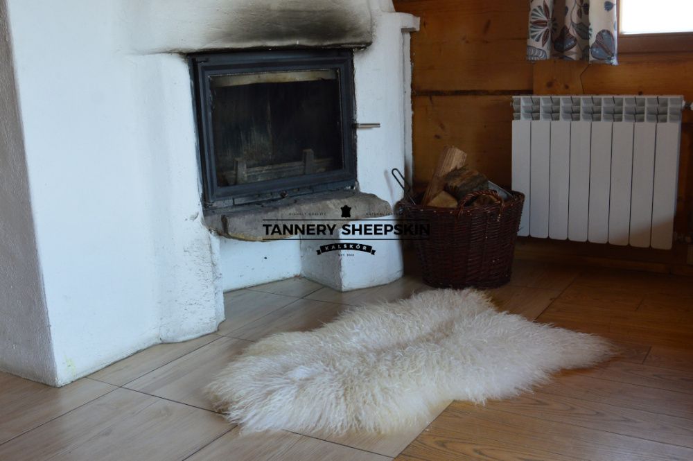 Skóra Owcza Island Długi Kręcony Włos XXL Skóry Owcze