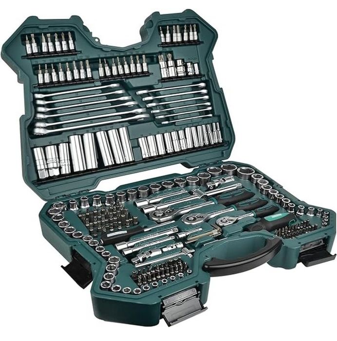 Zestaw narzędzi klucze nasadowe 215el. Brüder Mannesmann