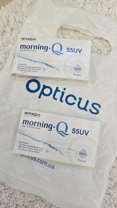 Линзы  для  глаз  Morning Q 55UV  -4.5