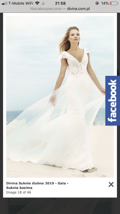 Suknia ślubna boho rustykalna