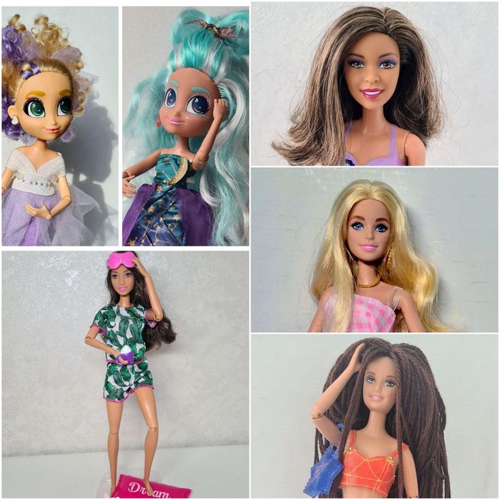 Лялька Барбі Mattel шарнірна Русалка Hairdorables велика лялька модна в коробці  Barbie