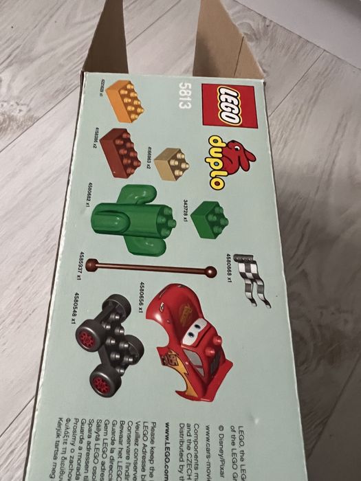 Klocki lego duplo - zig zag mcqueen 5813 cars z pudełkiem