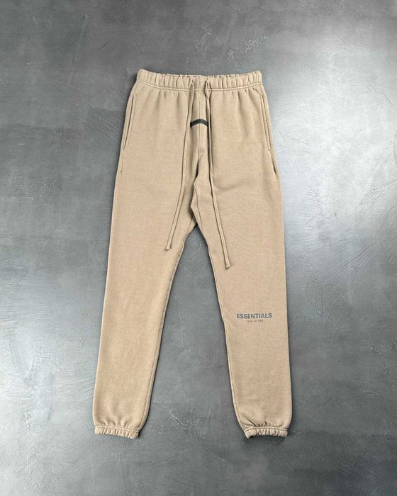 Штани Fear Of God Essentials Tapered Cotton-Blend Jersey Sweatpants Cement