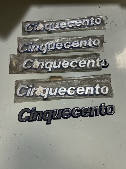 Fiat cinquecento napisy na tylna klape