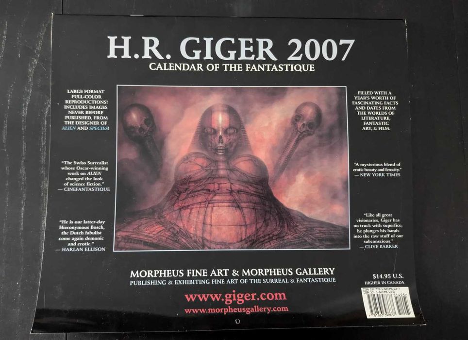 Calendário H.R. Giger 2007