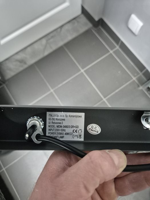 Oświetlenie lampy wiszące