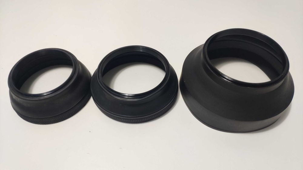 Para sol reversível em borracha 62mm 67mm 72mm