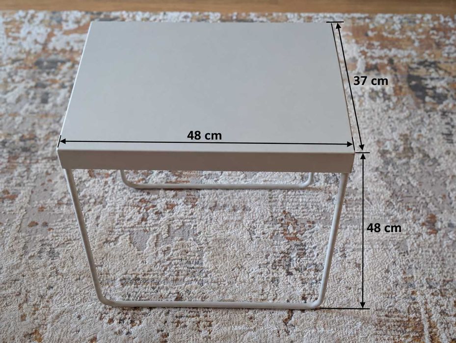 Conjunto IKEA 3 mesas metálicas encaixáveis (GRANBODA)