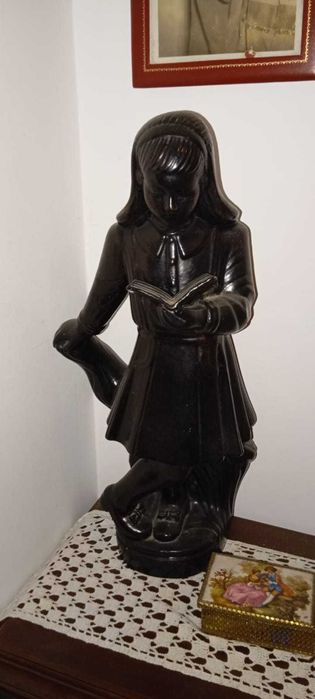 Relógio bronze,  várias estátuas