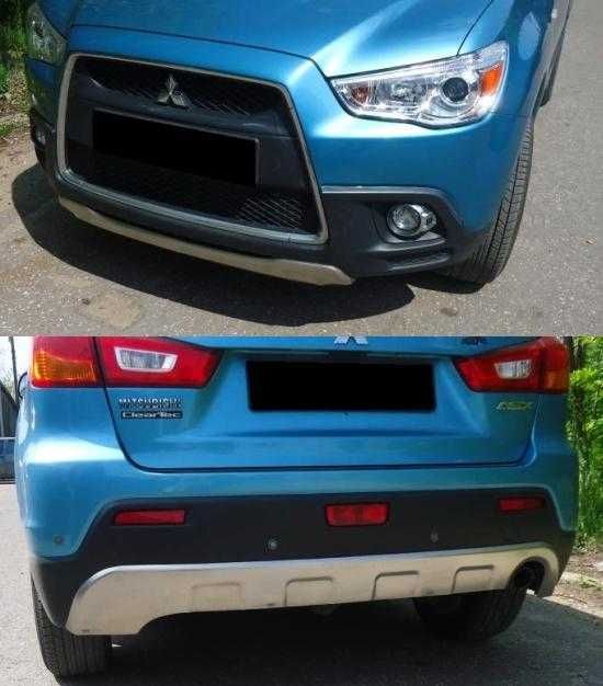 MITSUBISHI ASX osłona dokładka zderzaka PRZÓD TYŁ KOMPLET