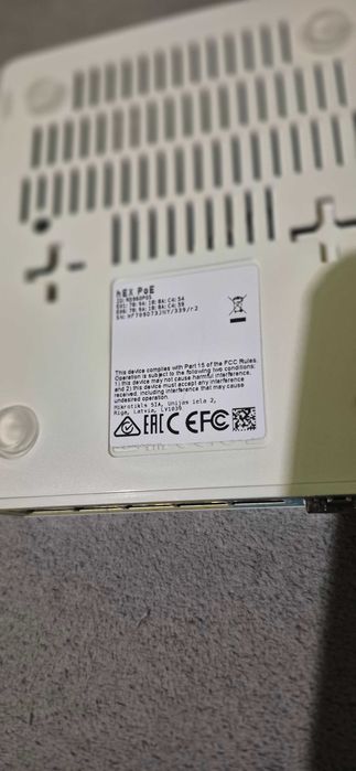 Router MikroTik hEX PoE RB960PGS + 2xWkładka SFP + światłowód