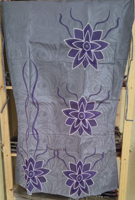 Vestido africano azul claro