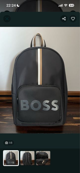 BOSS - nowy plecak. Czarny
