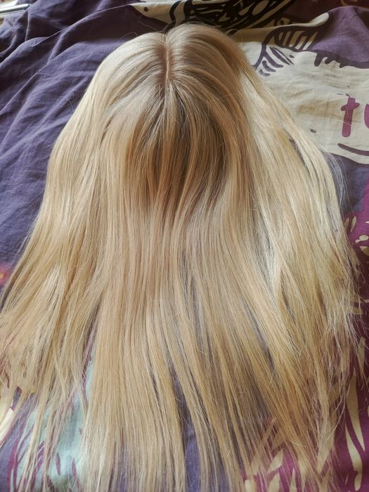 Topper tupet blond