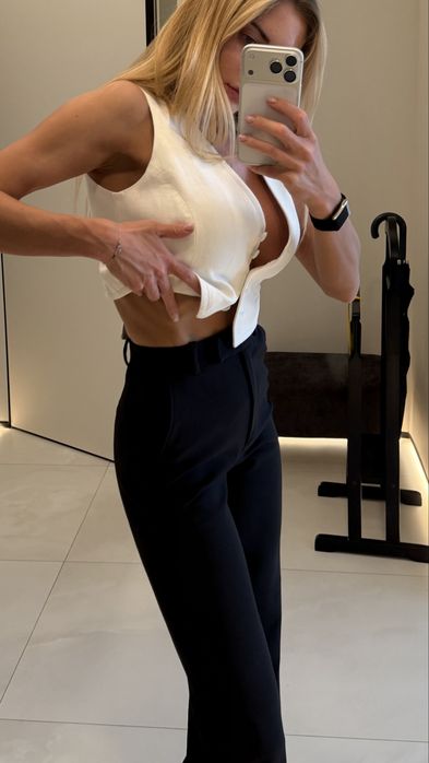 Брюки черние xxs massimo dutti