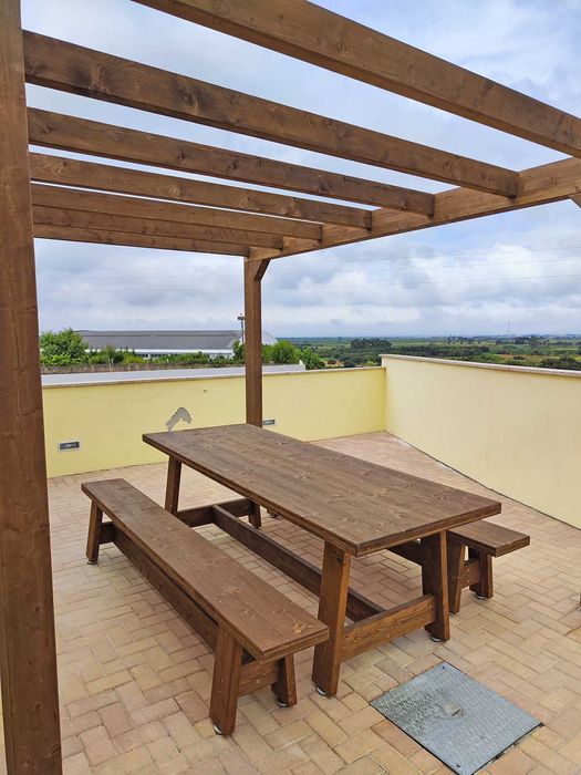 Mesas de Jardim Madeira Tratada - 8 a 12 Pessoas