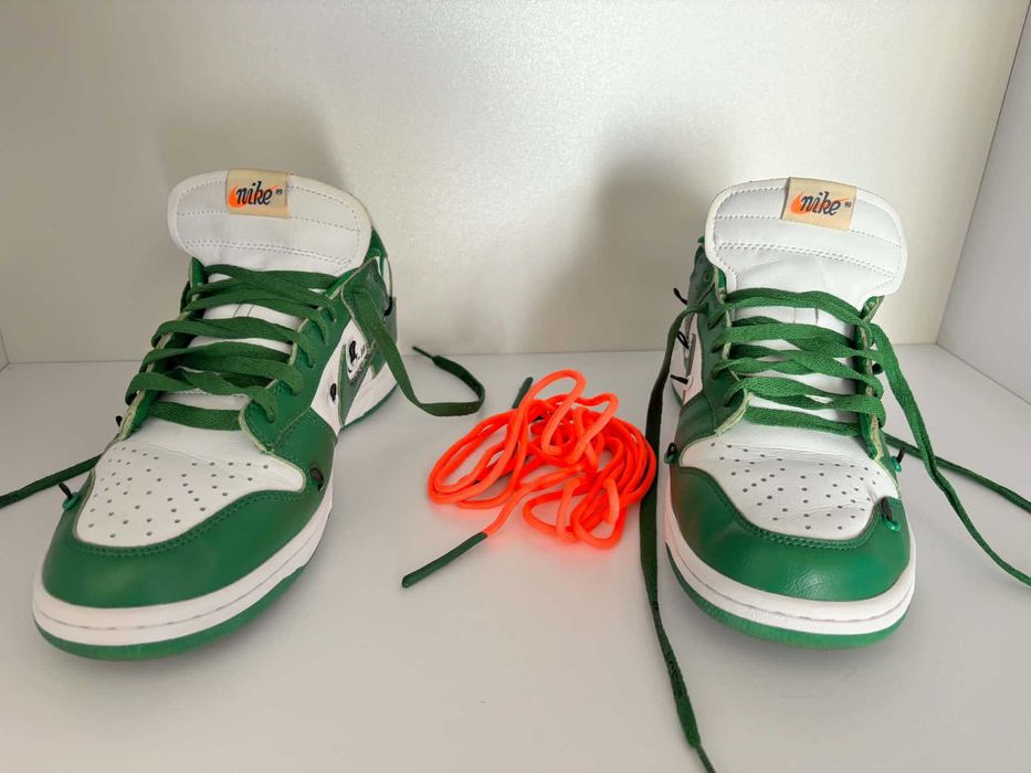 Nike dunk low x offwhite pine green 2019