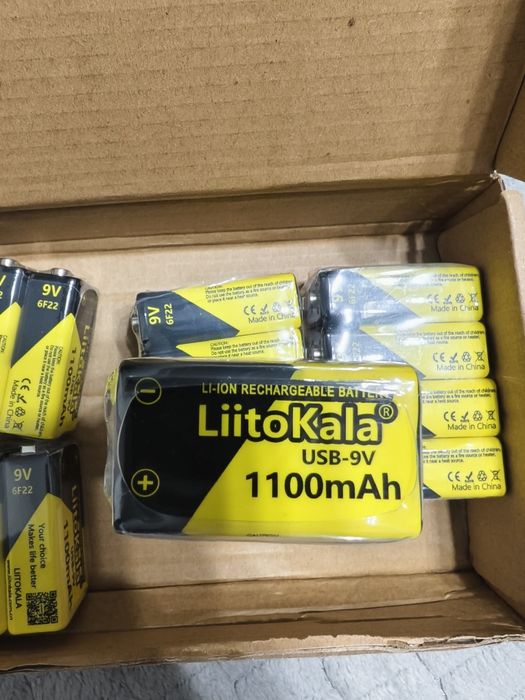 Батарейка крона акумуляторна litokala 1100mA для pinpointerh