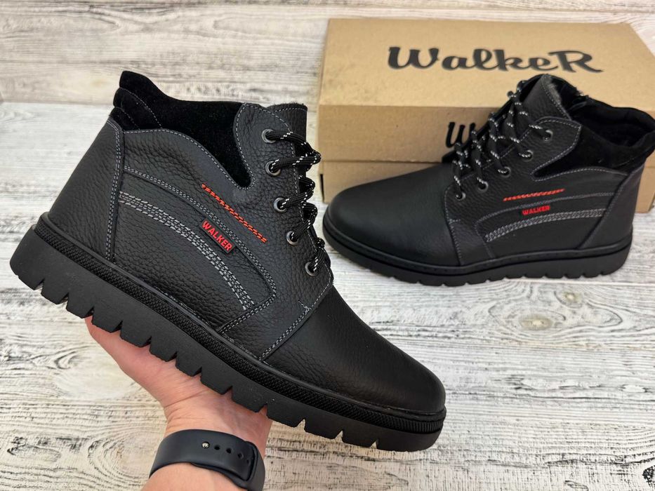 Чоловічі зимові чоботи з натуральної шкіри. Розмір 40-48. Гарантія!