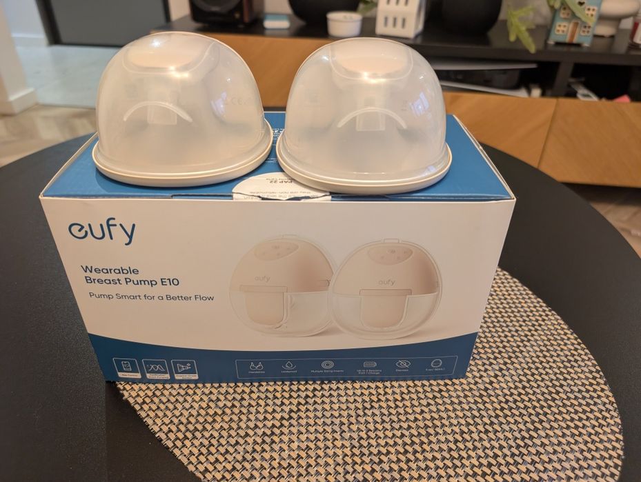 Podwójny laktator muszlowy Eufy E10 – używany 2 miesiące, stan BDB