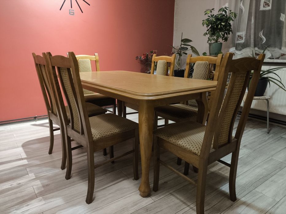 Stół i krzesła ( 6szt.)