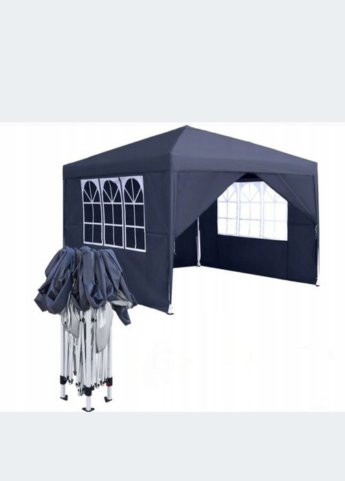 namiot  3x3 rozkładany automatycznie pawilon granatowy
