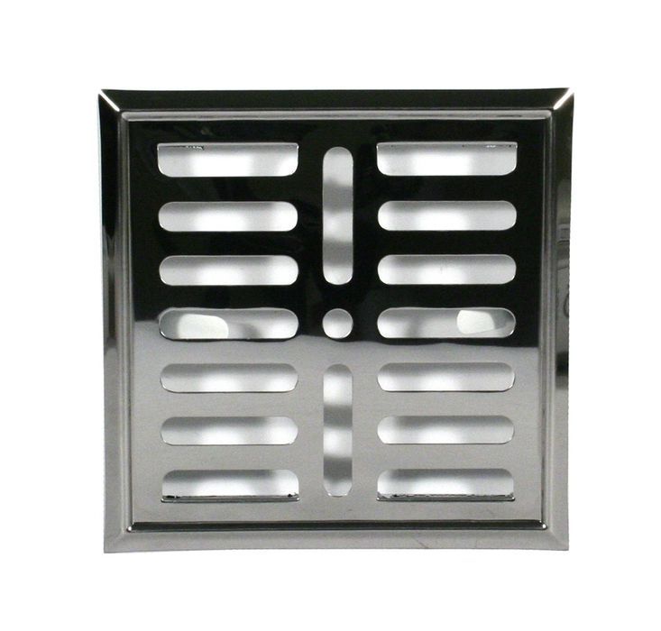 Kratka Metalowa Z Szyldem Nierdzewnym 14 x 14Cm
