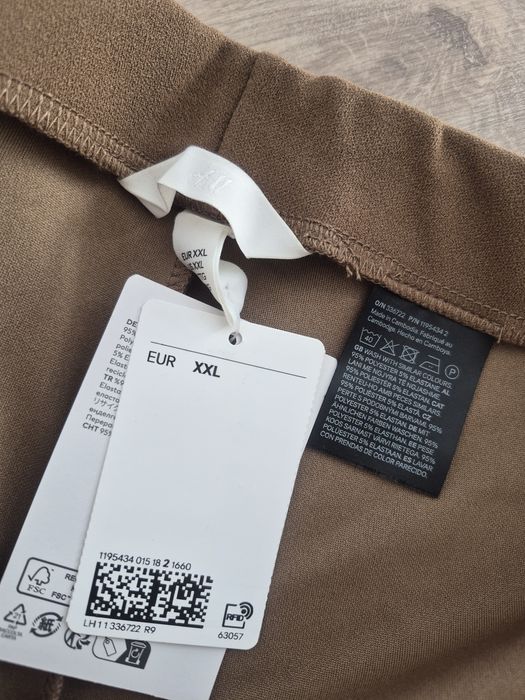 Szerokie spodnie brązowe XXL 52-54 H&M
