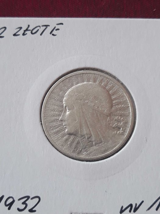 2 zł Głowa kobiety 1932 r. - nr 1 - Bardzo ładne