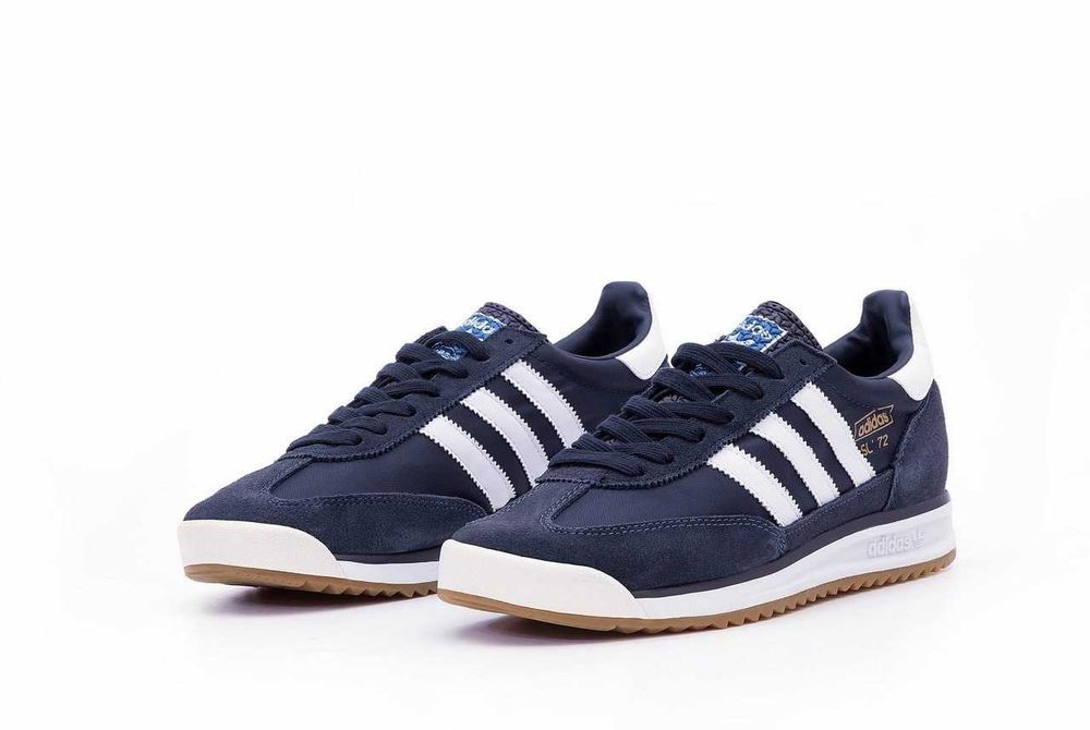 Мужские кроссовки Adidas SL 72 Blue&White Premium. 40-45