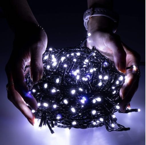 Lampki światełka choinkowe zewnętrzne świąteczne LED 301-500