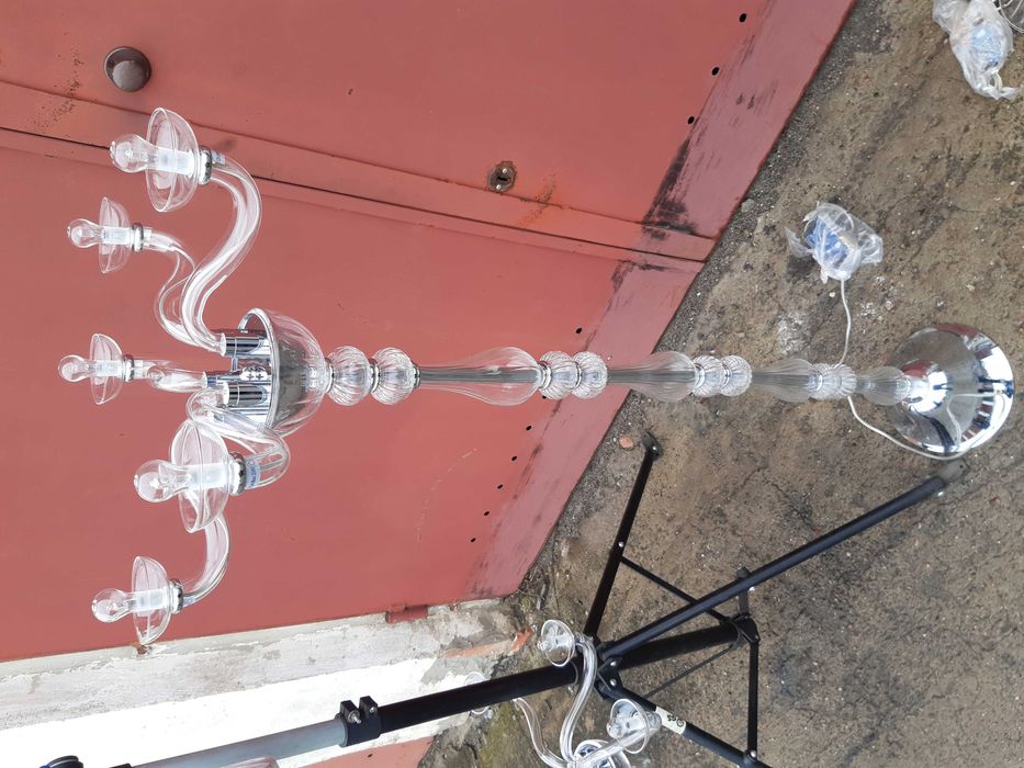 Zestaw żyrandol lampa stojaca lampa mala