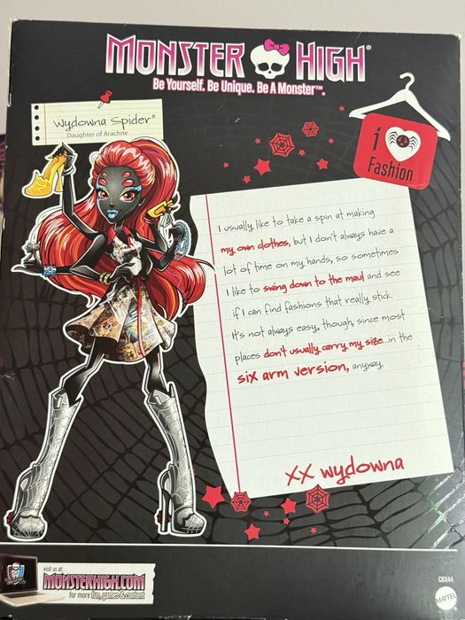 Монстер Хай Вайдона Спайдер, Wydona Spider В кробці