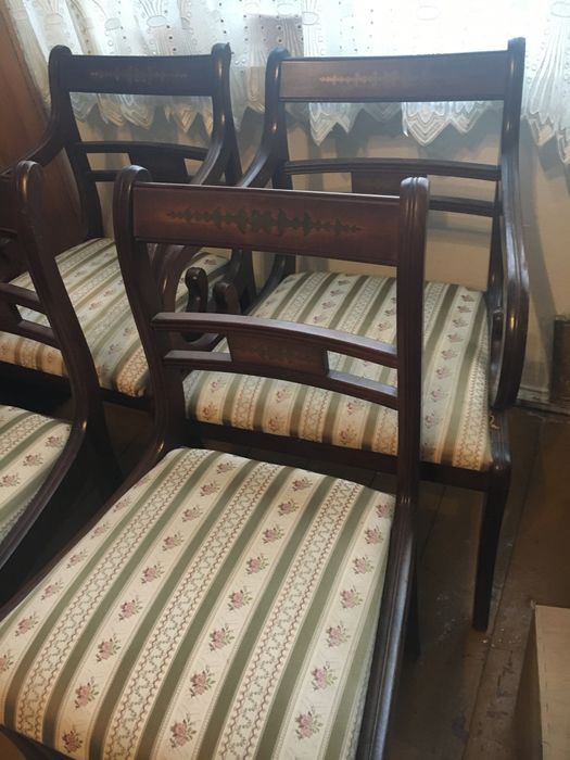 Biedermaier fotel i krzesło