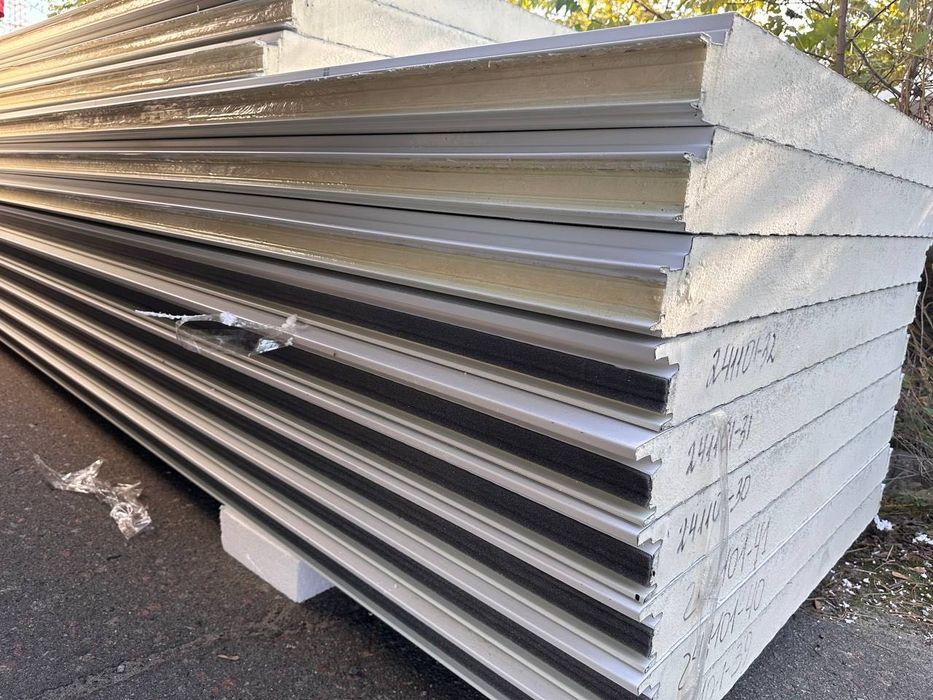 Сендвіч-Панелі стінові | 80мм PIR | 2 сорт