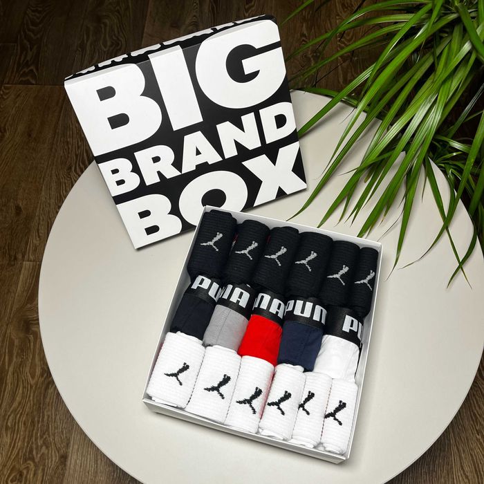 5шт Труси чоловічі + 12 пар носків / Трусы мужские / Хлопок