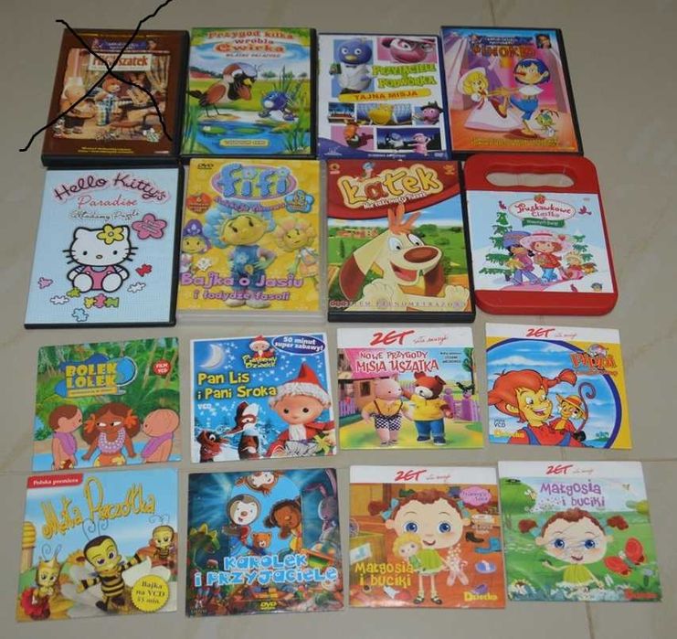 16 bajek na dvd, kolekcja domowa