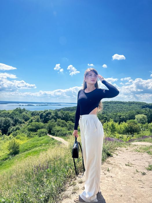 Літні штани в смужку