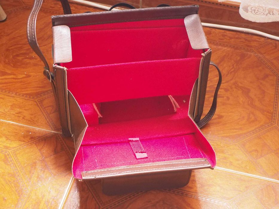 Bolsa Vintage Fotografia - Pele