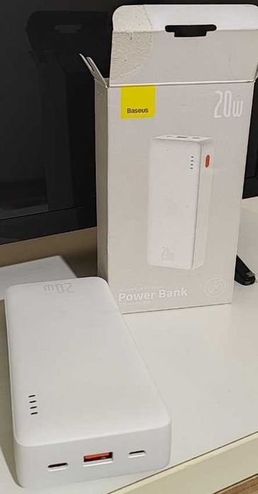 Baseus Bateria Externa 20000mAh, Power Bank 20W USB C