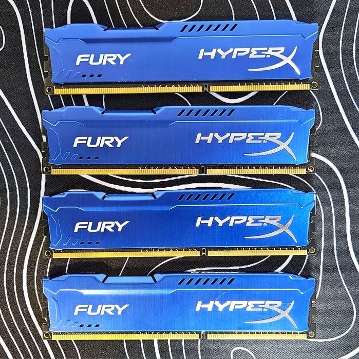 Оперативна пам'ять ПК DDR3 4GB Kingston HyperX Fury 1600 MHz, CL10, 1.