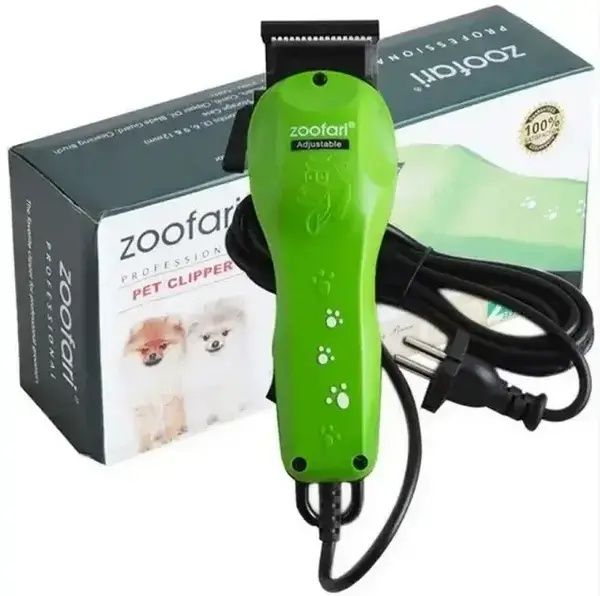 Машинка для грумінгу тварин ZooFari DC-38, професійна та має 4 насадки
