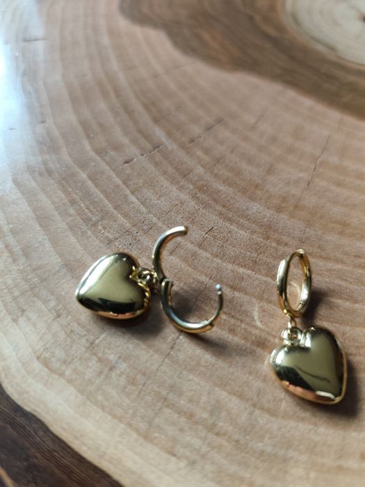 Kolczyki serca dmuchane